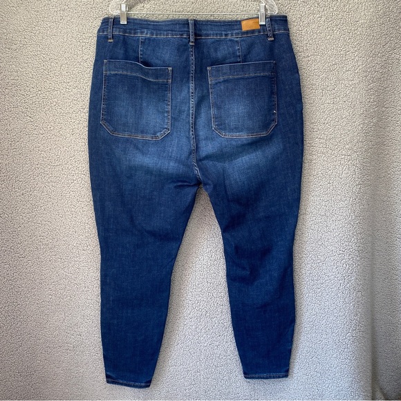 Judy Blue High Waisted Buttoned Skinny Jeans Button Fly Sz 22W - Picture 5 of 10